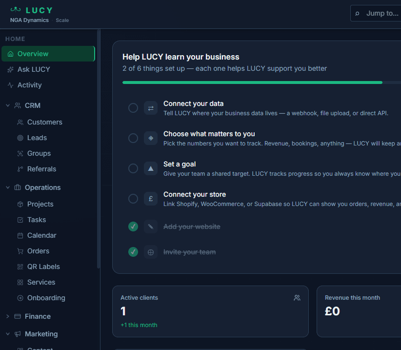 Lucy - The Operating System for Your Business